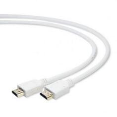Кабель HDMI 3.0м Gembird v1.4 экранированный позолоченные разъемы белый CC-HDMI4-W-10