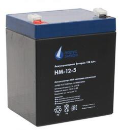 Парус-электро Аккумуляторная батарея для ИБП HM-12-5 (AGM/12В/5Ач/клемма F2), 90х70х101мм Parus Electro