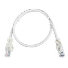 Патч-корд ACD-LPU5C-5DW [ACD-LPU5C-5DW] Cat5e UTP 24AWG 4Pair, 7/0.18мм CU Белый, 0.5м (741722)