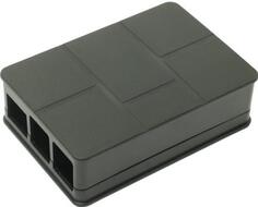 RA186 Корпус ACD Black ABS Plastic Case Brick style w/ Camera cable hole for Raspberry Pi 3 B (RASP1787) (494422)