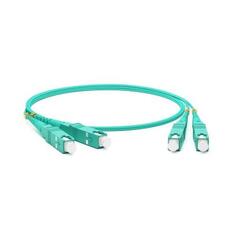 Hyperline FC-D2-503-SC/PR-SC/PR-H-2M-LSZH-AQ Патч-корд волоконно-оптический (шнур) MM 50/125(OM3), SC-SC, 2.0 мм, duplex, 10G/40G, LSZH, 2 м