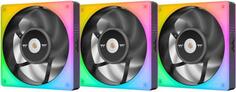Fan Tt TOUGHFAN 12 RGB (3 Pack) [CL-F135-PL12SW-A] / PWM / Hydraulic Bearing Gen.2 / Black Thermaltake