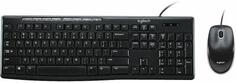Комплект Logitech Desktop MK200 цвет черный, клавиатура 112 клавиш (8 мультимедиа), USB 1.8м, мышь 1000dpi, USB 1.8м, RTL