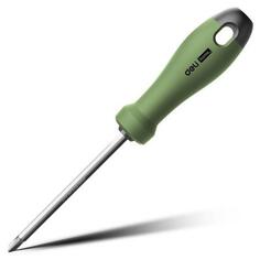 Двухсторонняя отвертка &amp;quot;Home Series Green&amp;quot; Deli HT1055L SL5+PH1, длина жала 100мм, эксклюзивный дизайн, рукоятка из высококачественн