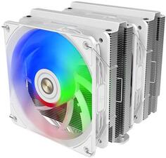 CPU COOLER N600W-DT-HY white TDP:250W Product Dimension: 125 x 143 x 158mm Heat Pipe: ?6mm x 6 pcs Fan Dimension: 120x120x25mm Voltage: DC 12V Current Alseye