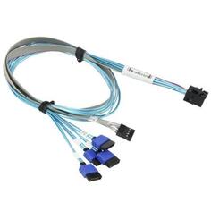 Supermicro MiniSAS HD to 4 SATA 60/60/60/60cm with Sideband Cable (CBL-SAST-0948)