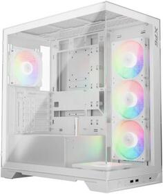 Корпус XPG INVADER X WHITE (INVADERXMT-WHCWW) Mid-Tower Gaming ATX PC Case with Panoramic View, Tempered Glass Panels, and RGB Lighting Black Adata