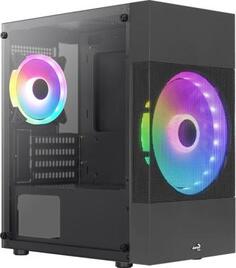 Корпус microATX Aerocool Atomic Lite-G-BK-v2 Без БП чёрный