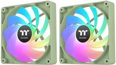 Вентилятор для корпуса Thermaltake CT140 Sync Matcha Reverse ARGB 140х140x25 зеленый 4-pin 32.8дБ (упак.:2шт) (CL-F201-PL14MG-A) Ret