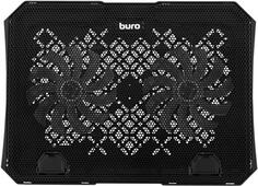 Подставка для ноутбука Buro BU-LCP150-B212 15335x265x22мм 74.35дБ 1xUSB 2x 140ммFAN 480г металлическая сетка/пластик черный Бюрократ