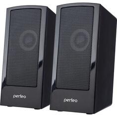 Perfeo колонки CALIBR, 2.0, мощность 2х3 Вт, чёрн, USB