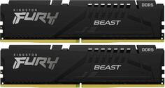 Оперативная память для компьютера 32Gb (2x16Gb) PC5-44800 5600MHz DDR5 DIMM CL36 Kingston Fury Beast KF556C36BBEK2-32