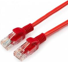 Патч-корд 5E категории UTP красный 1.5м Gembird