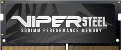 Оперативная память для ноутбука 16Gb (1x16Gb) PC4-25600 3200MHz DDR4 SO-DIMM Unbuffered CL18 Patriot Viper Steel PVS416G320C8S Патриот