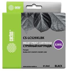 Картридж Cactus LC-529XLBK для Brother DCP-J100/J105/J200 черный