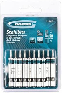Набор бит TORX 8х50, сталь S2, 10 шт. // Gross