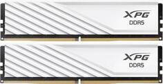 Оперативная память для компьютера 32Gb (2x16Gb) PC5-44800 5600MHz DDR5 DIMM CL46 ADATA XPG Lancer Blade White AX5U5600C4616G-DTLABWH