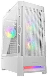 Cougar Airface RGB White, 2х140мм + 1x120mm ARGB Fan, ARGB Fan Hub, без БП, белый, ATX