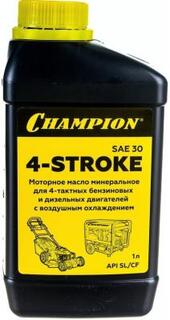 Масло для 4-тактных двигателей минеральное CHAMPION SAE 30, 1л 952852