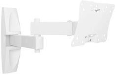 Кронштейн Holder LCDS-5064 белый для ЖК ТВ 10-32 макс 200x100 наклон 15-25° поворот 350° 2 колена до 30 кг