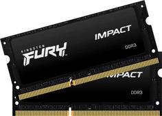 Оперативная память для ноутбука 16Gb (2x8Gb) PC4-14900 1866MHz DDR3L SO-DIMM CL11 Kingston FURY Impact (KF318LS11IBK2/16)