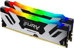Оперативная память для компьютера 32Gb (2x16Gb) PC5-48000 6000MHz DDR5 DIMM Unbuffered CL32 Kingston Fury Renegade RGB KF560C32RSAK2-32
