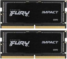 Модуль памяти SO-DIMM DDR 5 DIMM 32Gb PC44800, 5600Mhz, Kingston FURY Impact, CL38 (Kit of 2) (KF564S38IBK2-32) (retail)