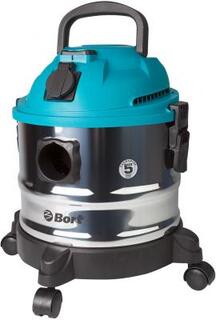 Промышленный пылесос BORT BSS-1015 чёрный голубой