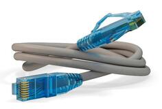 Патч-корд UTP 6 категории 2м Hyperline PC-LPM-UTP-RJ45-RJ45-C6-2M-LSZH-GY серый
