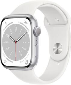 Смарт-часы Apple Watch 8 GPS Starlight Aluminum Case with Solo Loop 45mm M/L MP6Q3LL/A (Уценка, б/у)