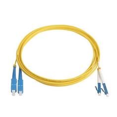 Патч-корд Hyperline FC-D2-9-LC/UR-SC/UR-H-3M-LSZH-YL (FC-9-LC-SC-UPC-3M) волоконно-оптический шнур 3м