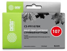 Картридж Cactus CS-PFI107BK для Canon IP iPF670/iPF680/iPF685/iPF770/iPF780/iPF785 черный