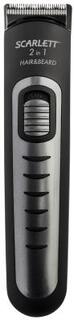 Машинка для стрижки Scarlett SC-HC63055 черный/серебристый 3Вт (насадок в компл:4шт)