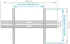 Кронштейн Arm media PLASMA-1 new Black, настенный для TV 32-90, max 55 кг, 0 ст св., от ст. 20 мм, max VESA 600x400 мм.