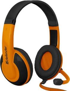 Наушники Defender Warhead G-120 черно-оранжевый 64099