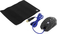 Мышь проводная Defender Shock GM-110L чёрный USB 52110