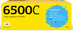 TC-X6500C Тонер-картридж T2 для Xerox Phaser 6500N/6500DN/WorkCentre 6505N/6505DN (2000 стр.) голубой, с чипом 106R01601