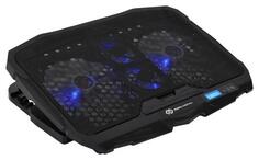 Подставка для ноутбука Digma D-NCP170-4 17390x280x28мм 2xUSB 4x 70/125ммFAN 750г черный