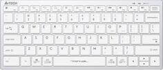 Клавиатура проводная A4TECH Fstyler FX51 USB белый