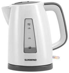 Чайник электрический SunWind SUN-K-30 2200 Вт белый серый 1.7 л пластик