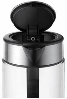 Чайник электрический Xiaomi Electric Glass Kettle 2200 Вт серебристый чёрный 1.7 л стекло