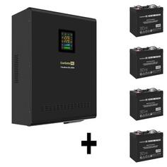 Комплект ИБП EX296003RUS + батарея 55Aч EX285667RUS 4шт (инвертор, синус, для котла, настенный) ExeGate FineSine SX-3000.LCD.AVR.2SH.T &lt;3000VA/2100