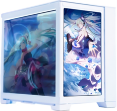 Корпус ATX Lamptron CSM380B Monitor Case White Без БП белый LAMP-CSM380