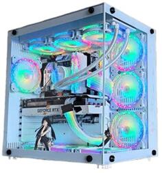 Корпус ATX Lamptron OceanView ROB360W Без БП белый LAMP-ROB360W