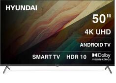 Телевизор LED Hyundai 50 H-LED50BU7009 Android TV Frameless черный 4K Ultra HD 60Hz MEMC DVB-T DVB-T2 DVB-C DVB-S DVB-S2 USB WiFi Smart TV