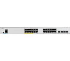 Catalyst 1000 24x 10/100/1000 RJ-45 PoE+, 4x 10Gb SFP+ uplinks, PoE+ 170W, Fanless, C1000-24P-4X-L Cisco