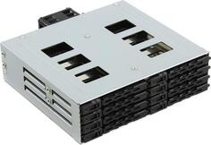 Procase L2-108-SATA3-BK {Корзина L2-108SATA3 8 SATA3/SAS, черный, с замком, hotswap mobie rack module for 2,5 slim HDD(1x5,25) 2xFAN 40x15mm}