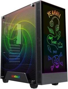 GameMax Корпус Kreator без БП (Midi Tower, ATX, Черный, 1*USB3.0 + 1*USB2.0, RGB 1*120 мм+ fan cont)