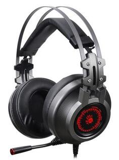 Игровая гарнитура проводная A4TECH Bloody J527 серый