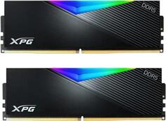 Оперативная память для компьютера 32Gb (2x16Gb) PC5-57600 7200MHz DDR5 DIMM Unbuffered CL34 A-Data XPG Lancer RGB AX5U7200C3416G-DCLARBK Adata